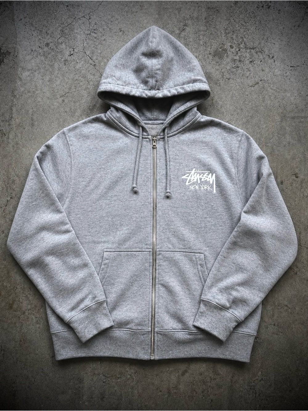 🆕 Stussy Stock New York Exclusive Zip Up Hooded Sweatshirt Medium